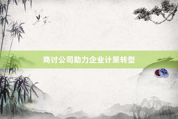 商讨公司助力企业计策转型
